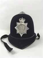 Vintage Authentic English Bobby, Police Hat/Helmet