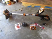 worx cordless weedeater w/charger & battery