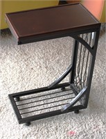 Side Table 22.5"T 16"D 9"W