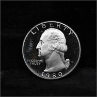 Proof 1980-s Washington Quarter 25c Grades GEM++ P