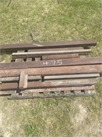 heavy iron pieces up to 5' long