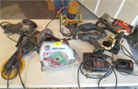Circular saw, angle grinders, power tools