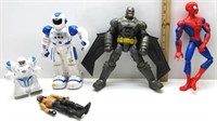 Action Figures,Batman,Spiderman,Smart Bots
