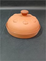 PIC Terracotta Garlic Roaster Pot with Lid