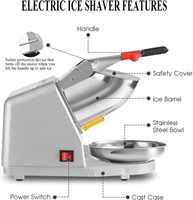 Electric Ice Crusher Snow Cone Shaver Machine