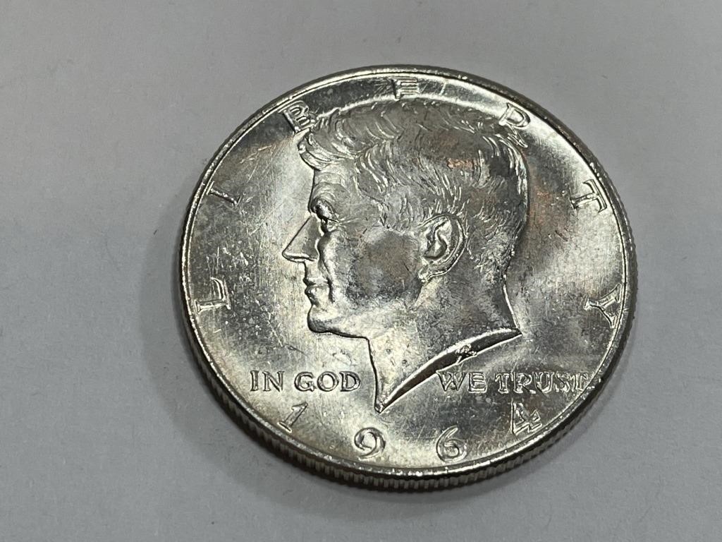 1964  GEM BU Kennedy Half Dollar
