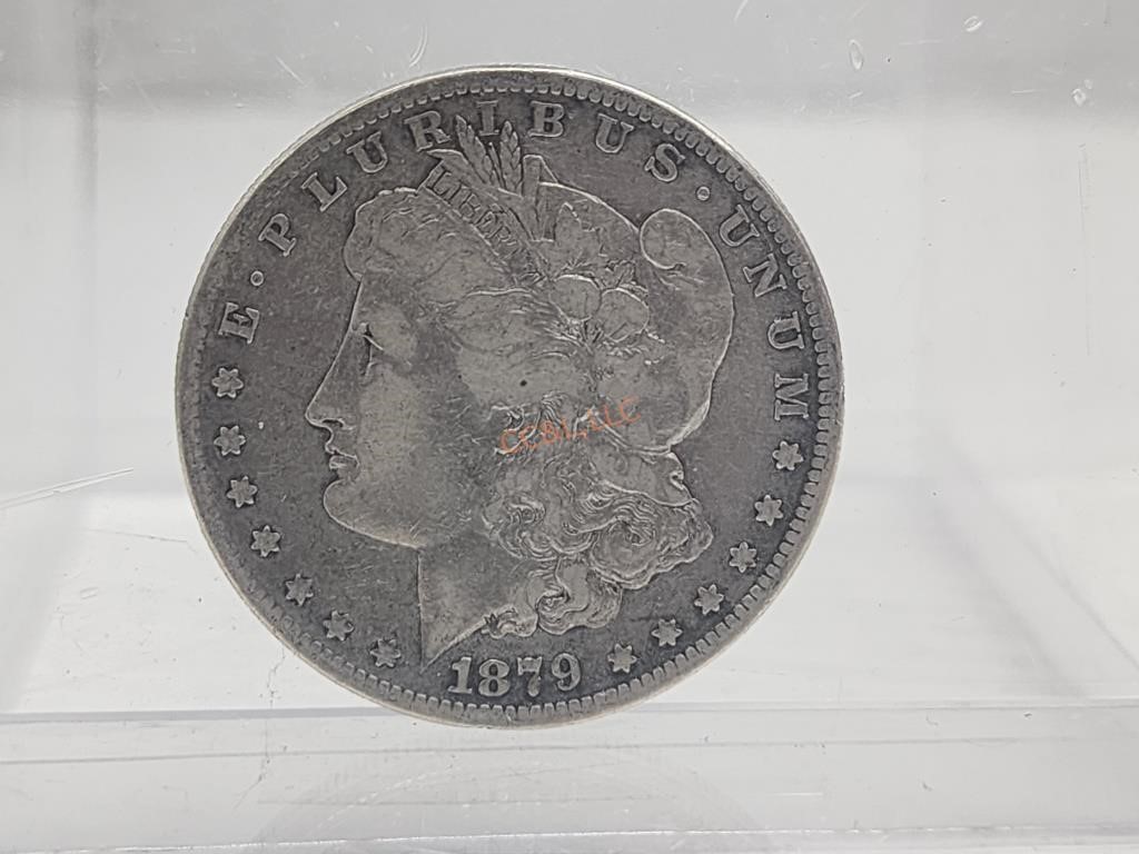 1879 Morgan Dollar 90% Silver San Francisco Mint