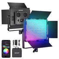 NEEWER PL60C RGB LED Panel Video Light APP/2.4G/DM
