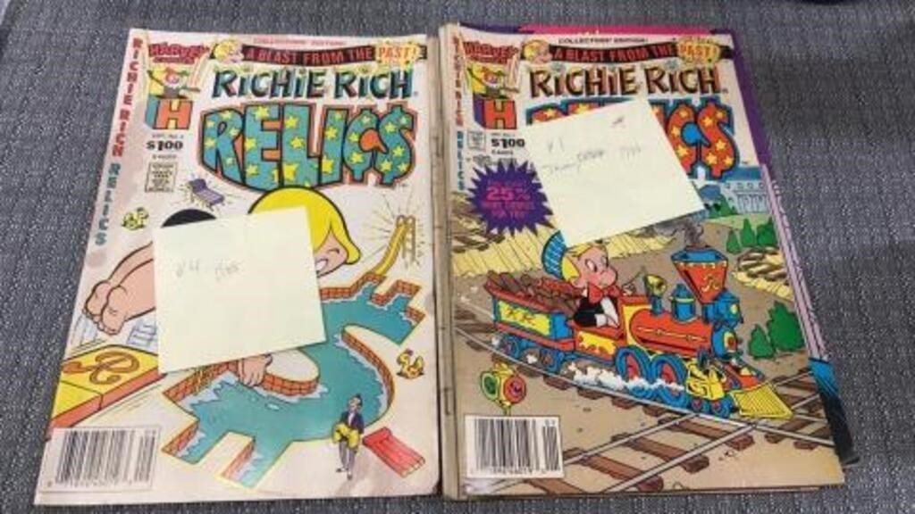 5 Richie rich relics comics