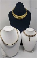 Lot of Gold Colored Necklaces
