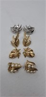 4 Pairs of Trifari Earrings