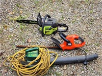 Chainsaw Leaf Blower and Hedge Trimmer