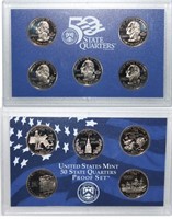 2000 United States Mint Proof Quarter Set 5 pc set