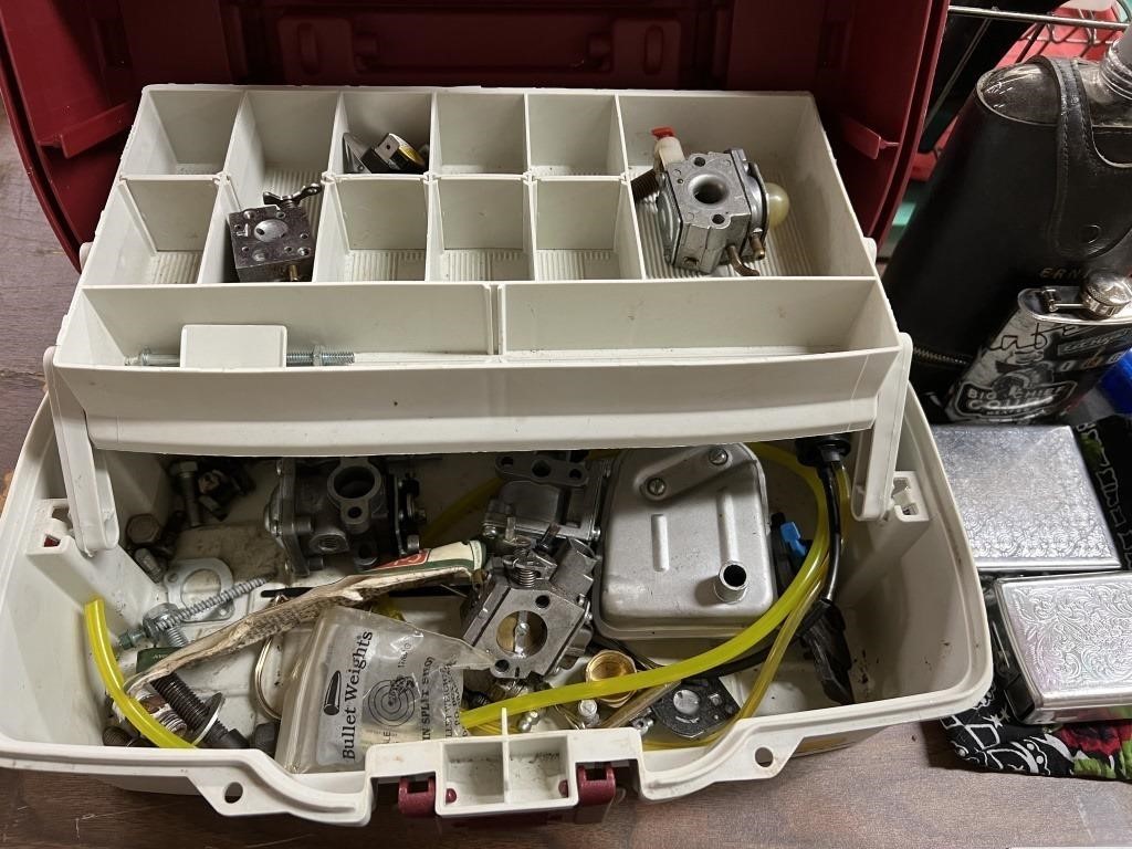 FISHING BOX WITH MISC. ELECTRICAL