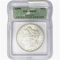 1899 Morgan Silver Dollar ICG MS65