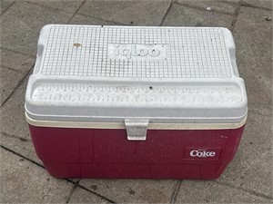 vintage igloo Coke cooler