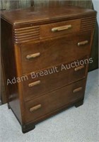 Vintage 4 drawer solid wood dresser