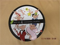 Set of 4 Cocktail Plates