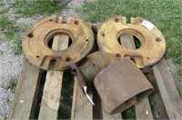 Pair of Wheel Weights and Belt Pulley for JD 4020