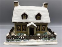 2000 Currier & Ives Winter Evening Lighted House