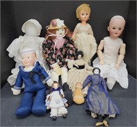 (E) Lot of Vintage Dolls
              Plastic,