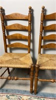 Mid Century Cane Seat Chairs 2e