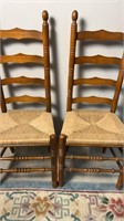 Mid Century Cane Seat Chairs 2e