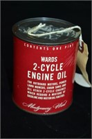 Wards One Pint 2 Cycle Engine Oil Can Full