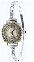 Lady's Vintage "CYMA" Watch Round Dial Silver Br