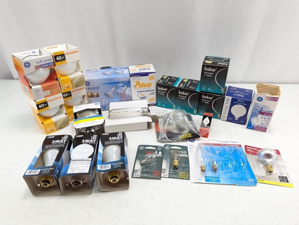 Assorted Light Bulbs Collection - Sylvania & More