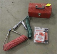 Air Line, Ground Cable, Tool Box w/Tow Straps,