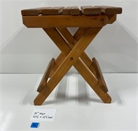 Collapsible Wood Table 15” Tall 12 1/2” x 12 1/2”
