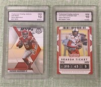 (2) 2020 Panini Patrick Mahomes PGA 10 Cards