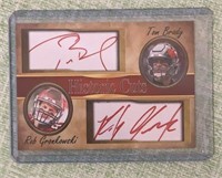 Tom Brady & Rob Gronkowski Facsimile Card