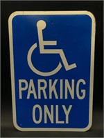 Metal - California Handicap Parking Sign,