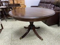 WOODEN ROUND TABLE (44" DIAMETER, 29" TALL)