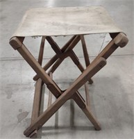 (AF) Canvas fold out stool measuring 17" tall
