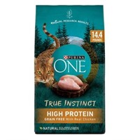 Purina One +Plus Instinct Dry Cat Food 14.4lb