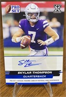 Skylar Thompson 2022 Pro Set Leaf RC Auto