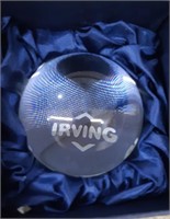 Vtg. Irving Oil Paperweight