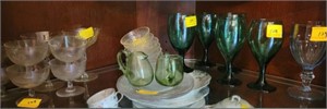 COLLECTION OF ASSORTED STEMWARE, SHERBERTS,