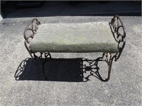 Antique cast iron stool foot stool