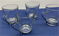 Bormioli Rocco 4 PCs Glassware with Handles