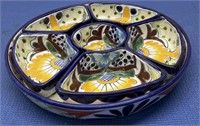 Mexican Pottery Serving Dishes with Tray
