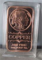 Copper Indian head bar.
