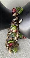 Signed Vintage Kaari Meng Designs NYC Glass Bead
