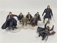 8) LORD OF THE RINGS ACTION FIGURES