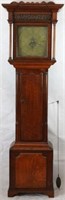 18TH C ENGLISH OAK TALL CASE CLOCK MADE BY