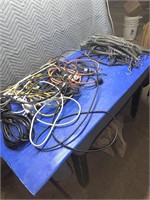 Quantity of extension cords, quantity of tarp