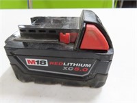 Milwaukee M18 Lithium Red XC5.0 Battery